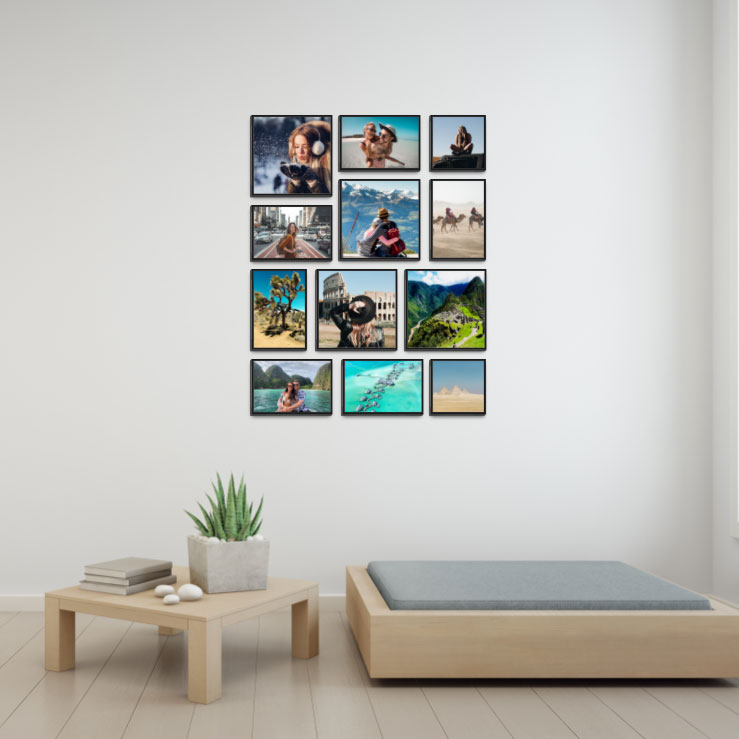 12 סטיקיז בגדלים שונים