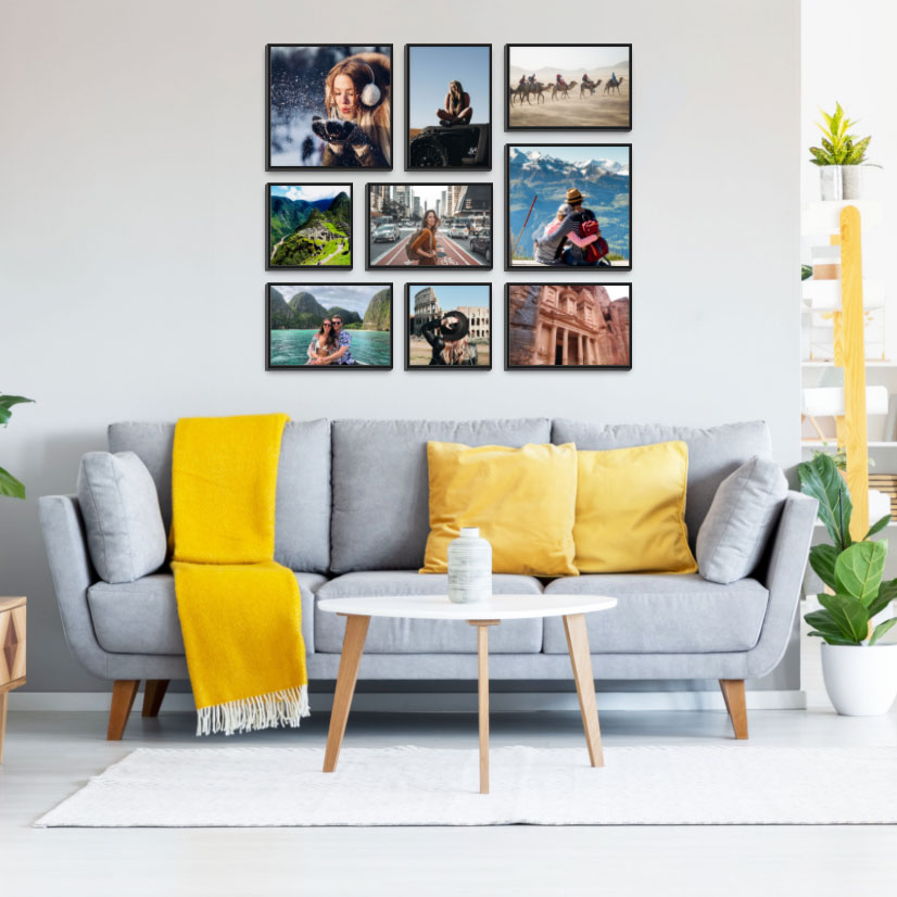 9 סטיקיז בגדלים שונים